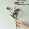 家の装飾の花の壁の結婚式の背景の偽の花の花輪のための5ピースシミュレーションタンポポの人工シルクの花