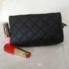 NEW makeup storage tote bag insert soft diamond make up case Classic quilted black color cosmetic case vintage party makeup organizer bag clutch bag