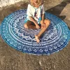 Mandala Round Gobelle Summer Beach Piknik Rzuć Dywan Koc Bohemia Maty Domowe akcesoria 220301