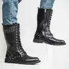 botas de combate punk