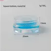 1500 X 1G Cute Refillable Bottles Travel Face Cream Jar Small Cosmetic Container Plastic Mini Empty Sample Makeup Pothigh qualtity
