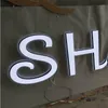 Custom made front&back lighted mini acrylic led shop sign letters, double sided lit store business advertising name signs