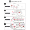 Elastico Copridivano Per Soggiorno Divano Fodera Divano Copridivano 1/2/3/4 Posti divano ad angolo Coperture di Cotone Economici copridivano LJ201216