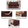 Sofa Couch Cover Pet Dog Kids Mat Protector Stretch Elastic Sofa Cover Reversible Washable Removable Armrest Slipcovers 201222