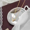 925 Sterling Silver Trendy V List Panie Naszyjnik Biżuteria Dla Kobiet Ślub No Fade