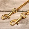 18K Gold Plated Dog Collar Stainless Steel Choke Dog Chain for German Shepherd Metal Leash Pet Accessories for Large Dogs 10A 2010218S