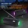 Märke Wireless Blueteeth Högtalare Portable Mini Stereo Speaker LED Light Outdoor Loud HD Sound Dusch Voice Box DHL