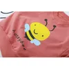 HYLKIDHUOSE Primavera Del Bambino Infantile Che Copre Gli Insiemi Neonate Ragazzi Vestiti Honeybee T Shirt Jeans Bambini Vestiti per le vacanze LJ201223