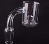 4mm tjock kärnreaktor Kvarts termisk banger nagel med carb lock för glas bongs dab riggar