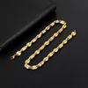 Gold Silver Color Coffee Beans Link Chain Stainless Steel Necklace Men Women Fashion Hip hop Men Jewelry High Quality necklace Chains Long J