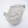 ZA Pearl Beaded Bag White Beaded Fairy Tragbare Messenger Bags mit Kette Damen und Handtaschen Umhängetasche Frau 220523