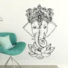 Elefante Buda Yoga Mandala Lotus Flor Adesivos de Parede Ganesha Vinil Decalques de Parede Decoração de Casa Quartos de Living Removível Mural E502 201130