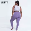 JryYT L-4xl Duży rozmiar bezproblemowy trening joga legginsy Kobiety szybkie rajstopy biegowe żeńskie sporty fitness dziewczęta Activewear H1221