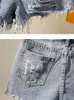 girls denim ripped shorts teenager 2019 summer children clothing fashion costume 16 14 years old Y2007045210491