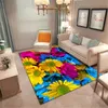현대 거실 카펫 선인장 꽃잎 홈 키즈 플레이 매트 플란넬 앤트 슬립 복도 주방 러그 Doormat 침실 지역 rug1