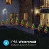 Lampade solari Pine Cedar Tree Light 8 LED Outdoor Impermeabile Natale Paesaggio Giardino Prato Decorazione Luci