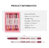 Partihandel Menow 12PC / Set Professionell Maquiagem Lip Liner Pencil Vattentät Natur Långvarig Trä Lipliner Pen Makeup Kosmetiska Verktyg