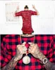 2021 Brand New Clothing Mens Plaid T Shirts Hip Hop T-Shirt Zipper Men T-Shirts Streetwear Man Tshirt For Malel G1229