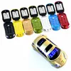 New Unlocked Fashion Dual sim card cartoon flip mobile phones super design with LED Flishlight car key cell phone cellphone