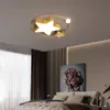 Golden Star Deckenleuchte Designer Warm Kreative Schlafzimmer Kinderzimmer Dekor Leuchten Nordic LED Dimmbare Deckenleuchte
