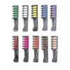 Instant Hair Color Comb Tillfälligt hår Krita Färgkam Engång Cosplay Party Hair Style Tool 10pcs