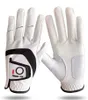 5 datorer Premium Cabretta Leather Golf Gloves Män vänster Höger Rain Grip slitstyrka Hållbar Flexibel BEANDLIGT ANVÄNDNING 211229257W