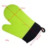 Accueil couleurs long professionnel Silicone four mitaine cuisine étanche antidérapant manique gants cuisson cuisson gant outils