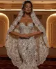 Luxury Lace Applique Mermaid Wedding Dresses Sweetheart Illusion Zipper Back Sweep Train Bride Dress vestido de noiva