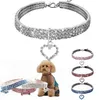 Obroże dla psów z diamentami Rhinestone Pet Supplies Cat Crystal Puppy Chihuahua Collar Naszyjnik dla małych średnich dużych psów