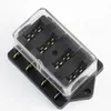 4 Way Säkring Box DC 12V 24V Circuit Car Trailer Auto Blade Fuse Box Block Holder ATC ATO Säkringshållare