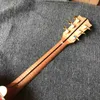 Guitarra acústica personalizada de madera totalmente maciza, estilo Jumbo de 43 pulgadas, cuello de arce flameado, encuadernación lateral trasera de Cocobolo sólido