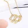 Pendant Necklaces PolishedPlus Customized Necklace Letter H Baroque Style Clavicle Chain Simple Hollow Stainless Steel For Women Birthday Gi