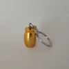 16x25mm 5 Color Aluminum Alloy Memorial Urn Cremation Urn Keychain For Ashes Women Men Mini Funeral Jar -Fishing in Heaven