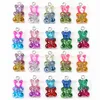50Pcs Fashion Cute Resin Gummy Bear Pendant Charms for Woman Girls Cartoon Jewelry Findings DIY Wholesale 21x11mm