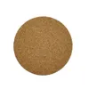 100st Round Wooden Cork Coasters 10 * 10 * 0.3cm Mats Pads Wood Plant Coaster Cork Absorberande Corked Mat Soft Table Board för Kök Hot Selling Cup Pad