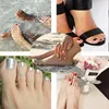 8pcs Summer Beach Vacation Knuckle Foot Ring Set Open Toe Rings for Women Girls Finger Ring Adjustable Jewellery Wholesale Gifts