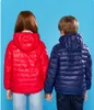 90 % Daunen-Winter-Daunenjacke für Jungen und Mädchen, leichter Mantel mit Kapuze, dünn, warm, für große Jungen, Oberbekleidung, 2 4 6 8 10 12 14 16 Jahre 2011025881385