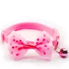 Easy Wear Cat Dog Dog Pet Bow воротник с регулируемым колоколом для щенка аксессуары маленький чихуахуа Bugle Tag LJ201111