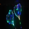 NEWPARTY DECORATIE Hartvormige LED Grootformaat Bobo Ballon met 13.8 inch Tow Bar Valentijnsdag String Lights Ballonnen Kleurrijke RRE