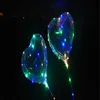 NOVITÀDecorazione per feste Palloncino Bobo di grandi dimensioni a LED a forma di cuore con barra di traino da 13,8 pollici Luci a stringa di San Valentino Palloncini colorati RRE