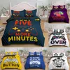 3D Bedding Set for Boys Twin Comforter Cover Duvet Kids Colorful Action Buttons Printed Quilt Soft Microfiber Bedspr LJ201127