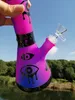 Hakahs Purple zlewki Bong Hakahs Downstem Perc mocne platformy Dab Unikalne bongi wodne Rura dymna z 14 mm miską