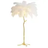 Plafondverlichting Nordic Struisvogel Veer Vloerlamp Stand Licht Koper Moderne Interieurverlichting Decor Home Luminaria