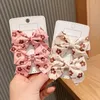 Flickor Big Bowknot Floral Flower Hair Clip Kvinnor Elegant Bow Hårnål Huvudbonad Tillbaka Head Bangs Clips Hårtillbehör