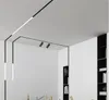 Держатель креативной магнитной лампы шириной 34 мм алюминий 0,5 м 1 м. Потолочный потолок Утопленный подвесной светодиодный магнит