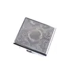 20st Metal Flip Cigarettfodral Plate Mens Cigaretter Box Rostfritt stål Tobaks Fall Humidor DHL Freight6753234