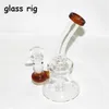 물 담뱃대 유리 봉 14mm 7.4 인치 미니 오일 rigs 물 봉지 웅덩이 쿼츠 네일 dabber 도구