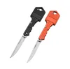 FedEx ups Edelstahlklappmesser Schlüsselanschlüsse Mini -Taschenmesser Outdoor Camping Jagd Taktische Kampfmesser Überleben EDC Tool 6 Farben