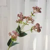 Faux Jasmine (5 têtes / pièce) 19.69 "Longueur Simulation Plastique Mini Fleur Pour Mariage Maison Décorative Fleurs artificielles