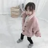 2 3 4 5 6年幼児の女の子のコート秋冬の韓国の厚い子羊の厚いコート女の子子供服高品質の赤ん坊のジャケットLJ201125